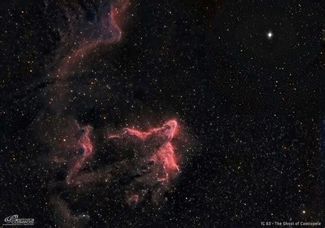 Ic 63 The Ghost Of Cassiopeia In Lhargb ~10 Hours — Cosgroves Cosmos