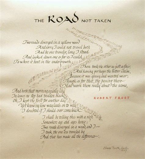 Robert Frost The Road Not Taken Poem Professionalgulu