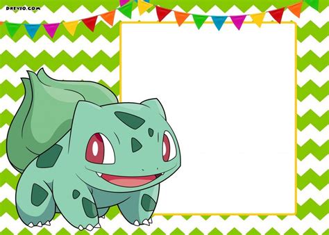 A Green And White Chevroned Background With A Cartoon Pokemon Character