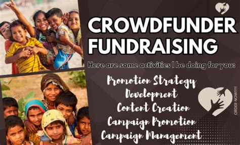 Crowdfunder Promote Fundraising Crowdfunding Campaign Kickstarter