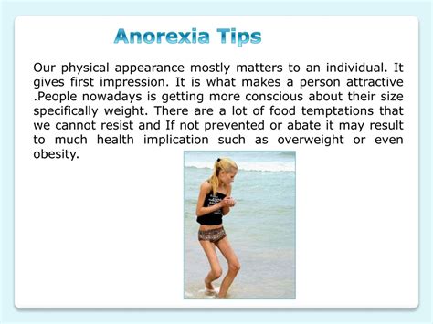 Ppt Anorexia Tips Powerpoint Presentation Free Download Id1419468