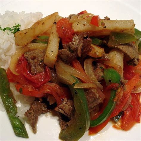 Lomo Saltado Peruvian Stir Fried Steak And French Fries