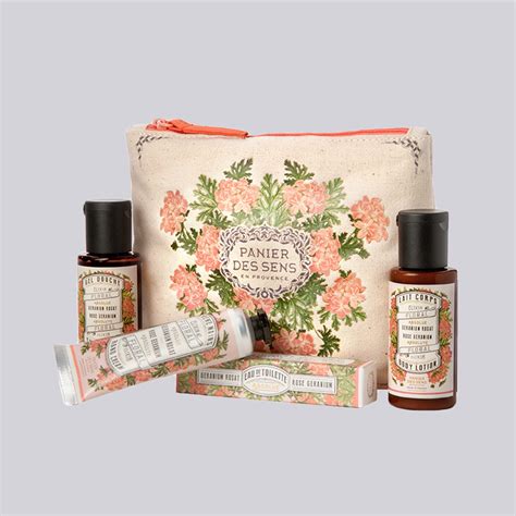 Rose Geranium Travel Pouch Mills Apothecary