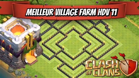Clash Of Clans Village Hdv 11 Farm Th11 Farming Base Youtube