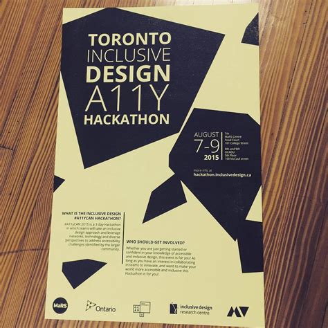 Join Us Tomorrow At Mars For The Toronto Inclusive Design A11y