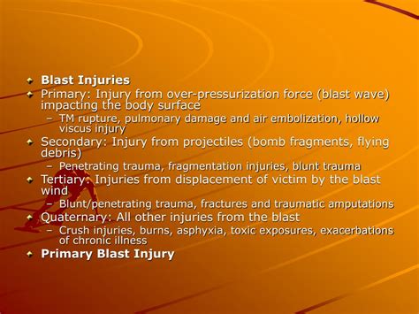 Ppt Blast Injuries Powerpoint Presentation Free Download Id6370920