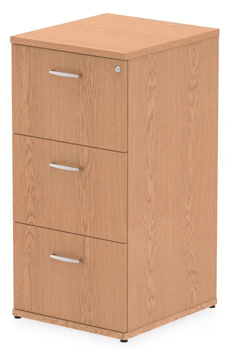 Oak 3 Drawer Filing Cabinet Lockable Norton