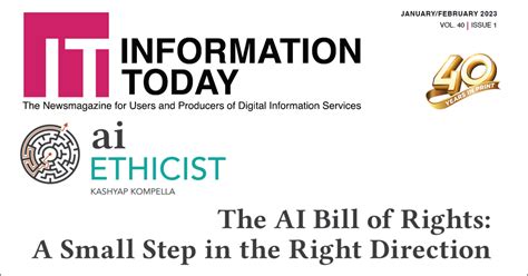 Ai Ethicist The Ai Bill Of Rights A Small Step In The Right Direction
