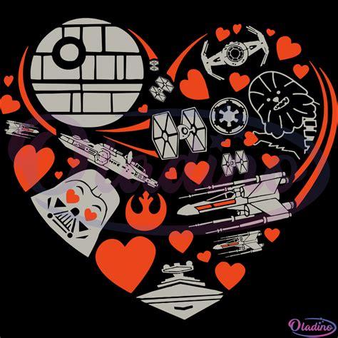 Star Wars Valentines Day Heart Galaxy Svg Star Wars Svg