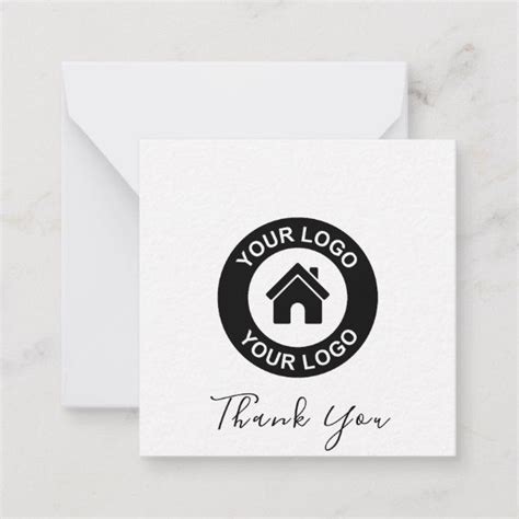 Corporate business thank you card design. Custom Business Logo And Message Thank You Card | Zazzle.com in 2020 | Business thank you cards ...