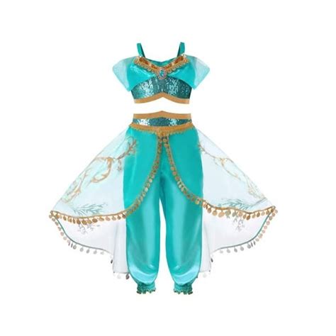 Bandm Déguisement Robe De Aladdin Princesse Jasmine Pour Enfants Fill