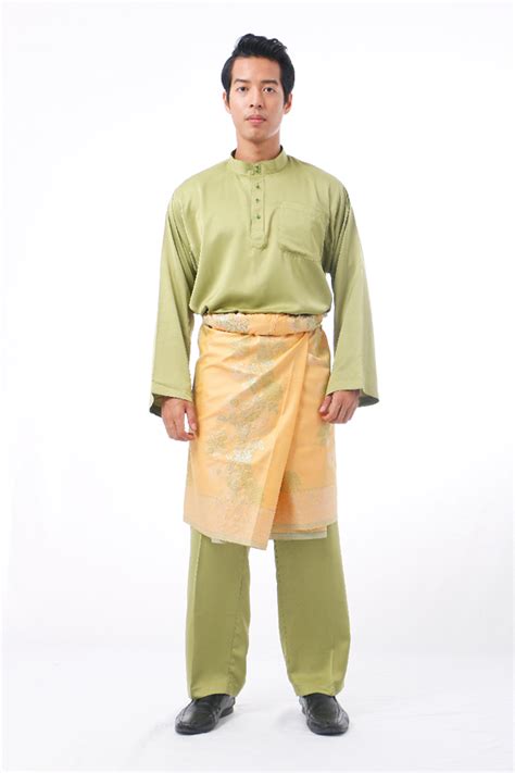 Cekak Musang Pakaian Tradisional Melayu Lelaki Baju Melayu Slim Fit