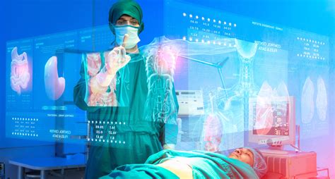 Surgeon Doctors And Patients In Surgery Operation Room Futuristic High