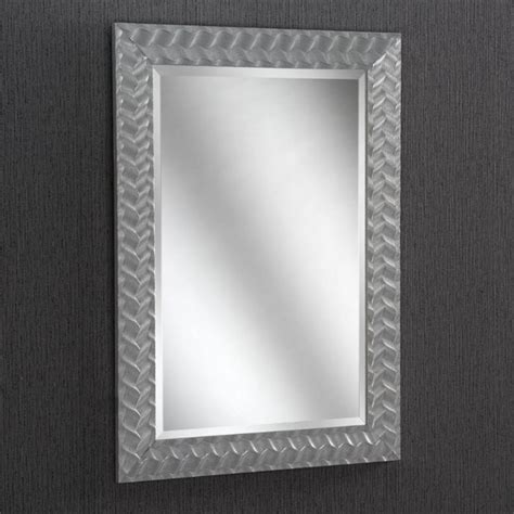 Silver Weave Rectangular Wall Mirror Homesdirect365