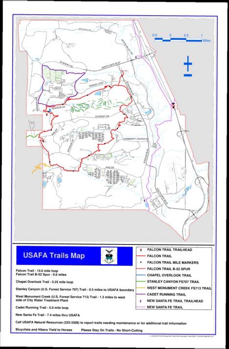 Us Air Force Academy Trails Map By Outdoor Enthusiast Avenza Maps