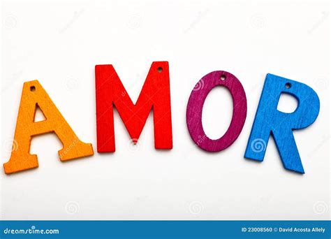 Amor Word Stock Photo Image 23008560