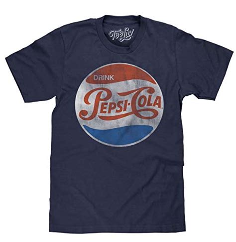 Drink Pepsi Cola T Shirt Distressed Classic Logo Pepsi Shirt Buy
