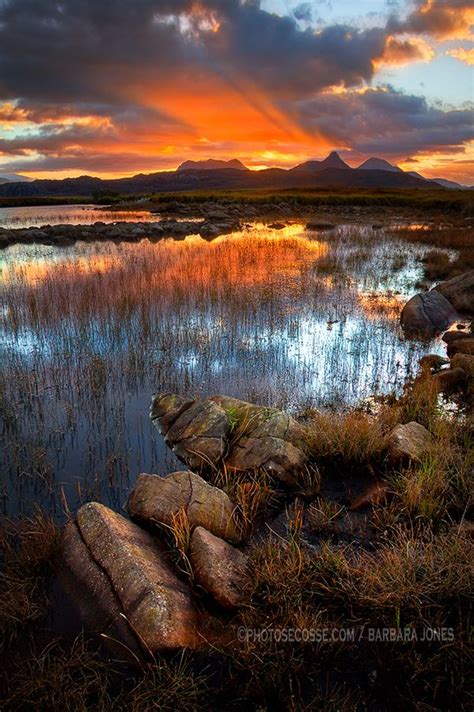 Sunrise Coigach Scotland Scottish Landscape Nature Scenery