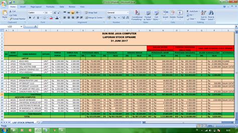 Aplikasi Inventaris Barang Sekolah Excel Gratis Seputar Gratisan