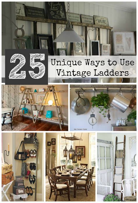 25 Unique Ways To Decorate With Vintage Ladders Driven By Decor