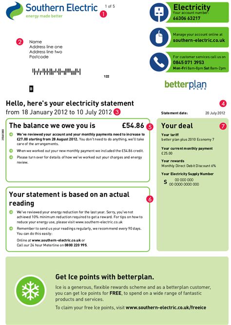 Pay online, by mail, by phone or in person. SSE Bill Explained - MyUtilityGenius