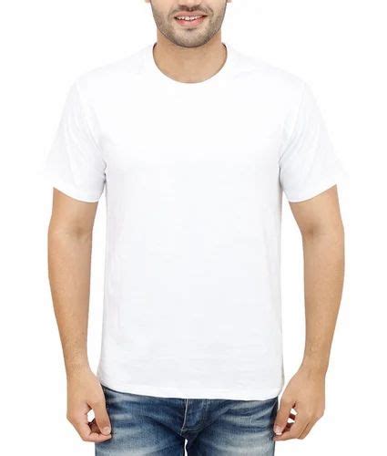 White Round Neck Best Quality Plain T Shirts At Rs 60piece In New