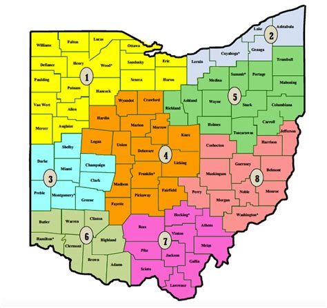 Regions Of Ohio Map Maps Of Ohio