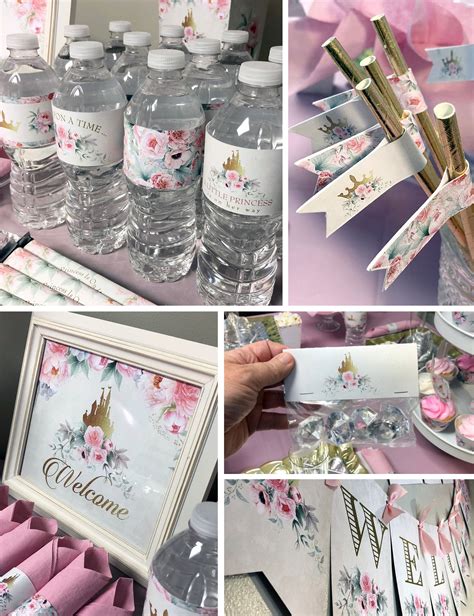 Pink Princess Baby Shower Decorations Decoration Kit Little Etsy
