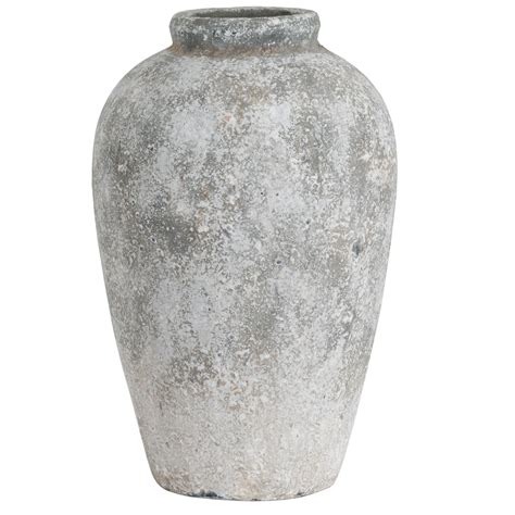 Aged Stone Tall Ceramic Vase | Ceramic Vase | Ceramic ...