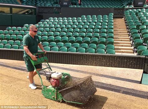 Wimbledon Ground Staff Renovate Centre Court Nine Days After Andy