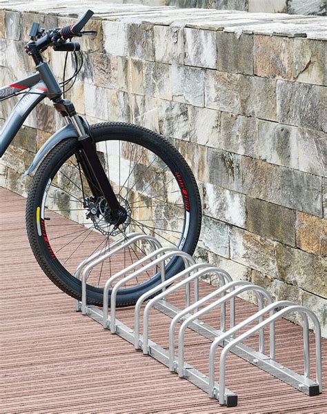 Bike Parking Cycle Bicycle Rack Floor Stand Wall Mount Holder Steel