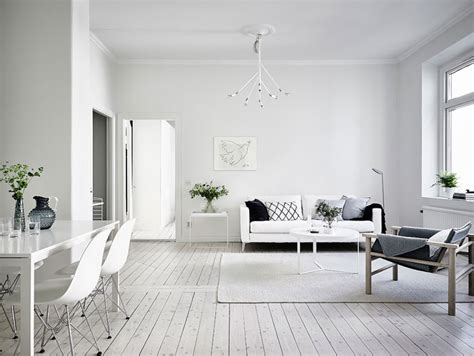Simple And Minimalist All White Apartment In Gothenburg