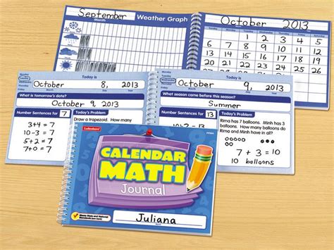 Calendar Math Journal At Lakeshore Learning Calendar Math Math