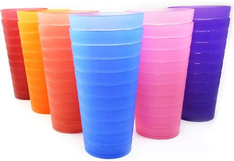 Buy Unbreakable 32 Ounce Plastic Tumbler Drinking Glasses Set Of 12