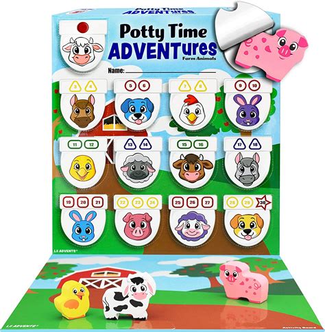 Lil Advents Potty Time Adventures Potty Training Game 14 Wood Block