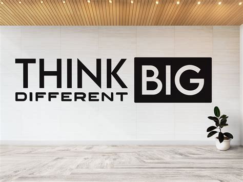 Think Big Think Different Office Wall Decal Meeting Room Etsy