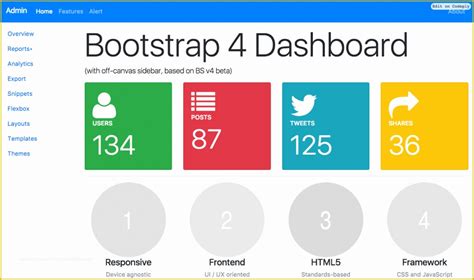 Bootstrap Dashboard Template Free Hot Sex Picture