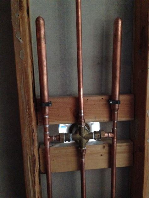 Rough plumbing a shower valve. Threaded union to shower valve | Terry Love Plumbing ...