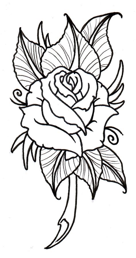 Rose Tattoo Drawing Designs At Getdrawings Free Download