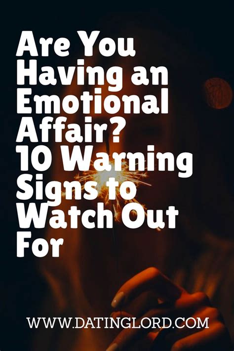Are You Having An Emotional Affair 10 Warning Signs To Watch Out For