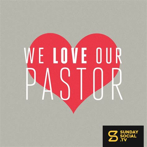 We Love Our Pastor Sunday Social