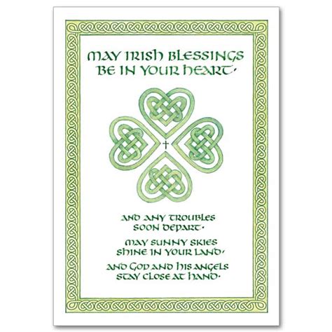 Irish Wedding Blessing Card