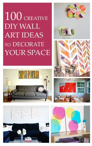 100 Creative Diy Wall Art Ideas To Decorate Your Space Tips For Women