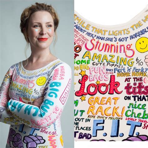 Woman Paints Comments About Her Body On A Dress Video Popsugar Love
