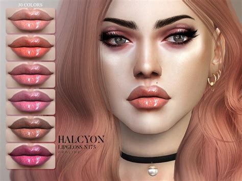 The Sims Resource Halcyon Lipgloss N175 By Pralinesims