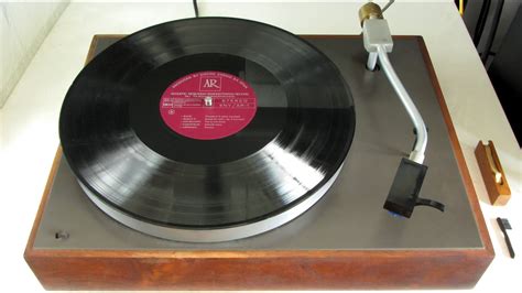 Acoustic Research Ar Xa Turntable Bachs Toccata In D Minor Youtube