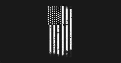 Distressed White American Flag Proud American Patriot Design