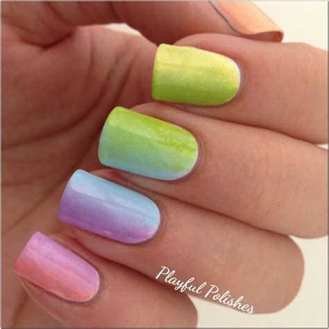 Playful Polishes 31 Day Nail Art Challenge Rainbow Nails