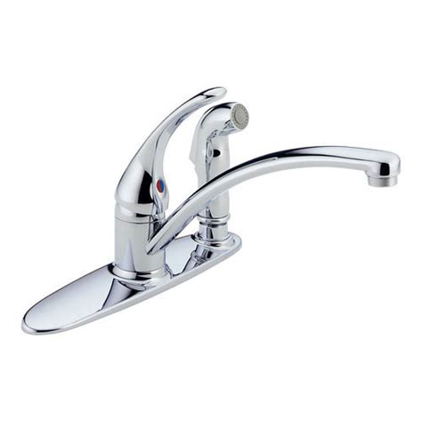 Shop bathroom faucets & handles at lowes. Delta B3310LF Foundations Core-B Single Handle Kitchen ...