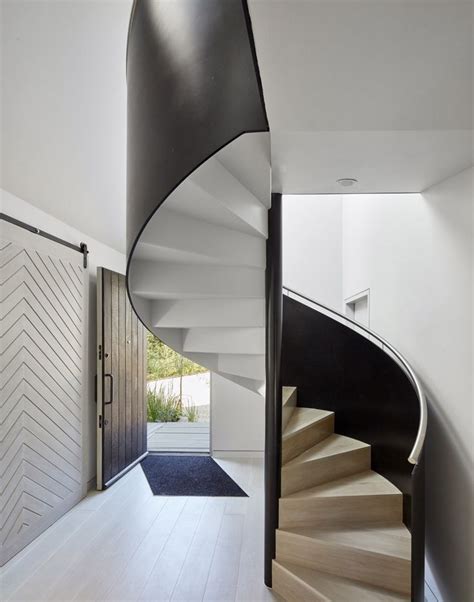 Narrow Spiral Staircase Designed By Studio Platform Architects